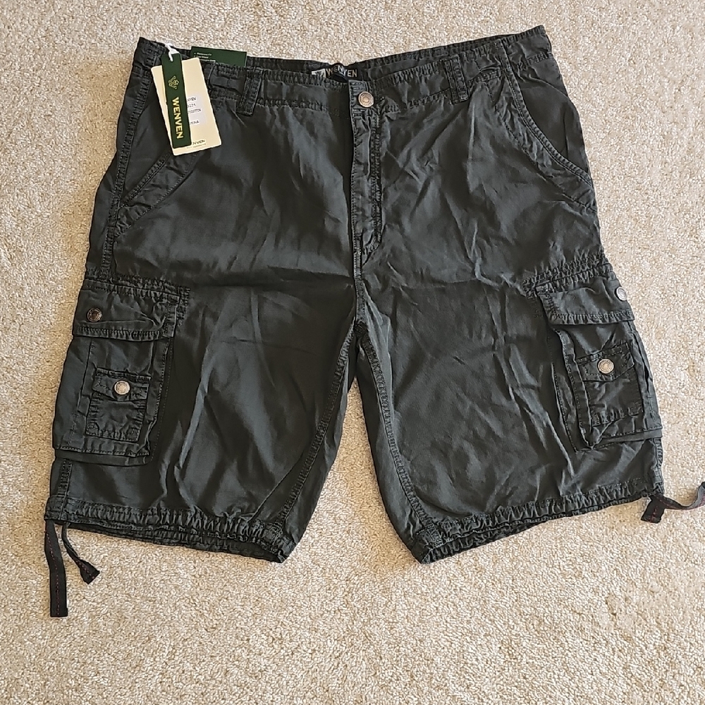 Wrangler Men's Dark Green Cargo Shorts